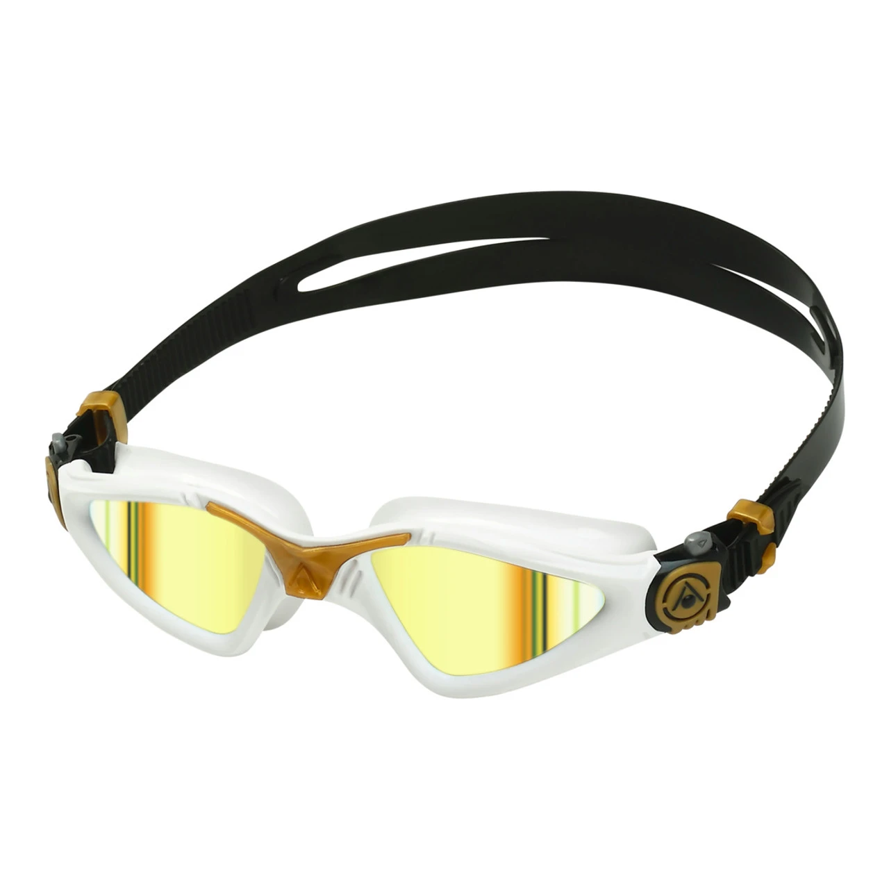 Aquasphere - Kayenne Goggles - White/Gold Mirror Gold Lens - Image 2