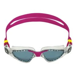 Aquasphere - Kayenne Compact Goggles - Transparent/Raspberry Dark Lens