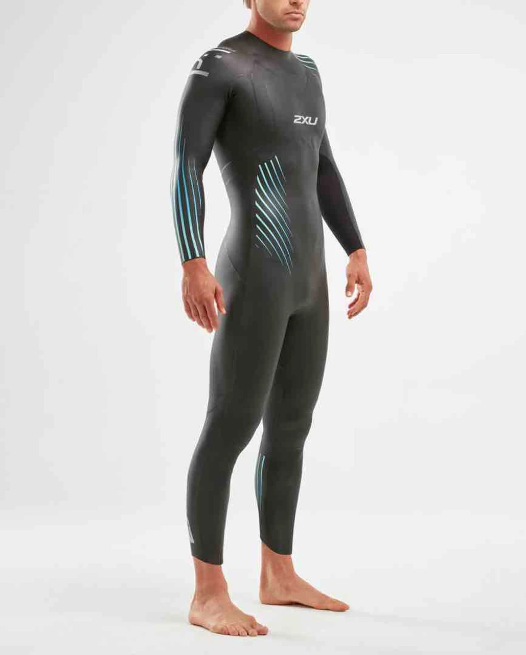 2XU - P:1 Propel Wetsuit - Men's - Black/Blue Ombre - Ex-Rental One Hire - Image 3