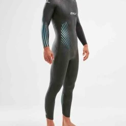 2XU - P:1 Propel Wetsuit - Men's - Black/Blue Ombre - Ex-Rental Two Hire
