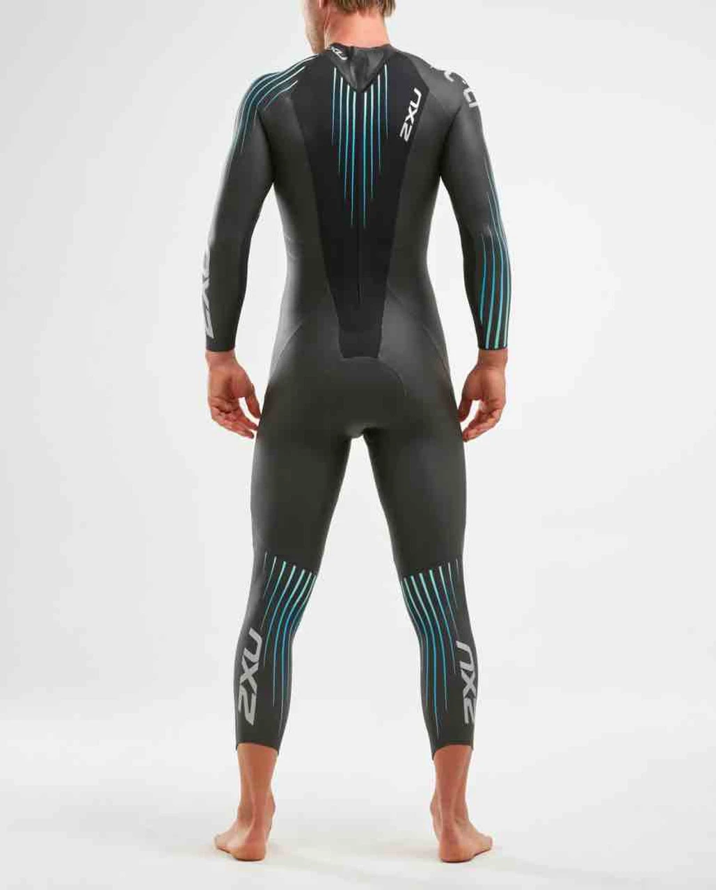 2XU - P:1 Propel Wetsuit - Men's - Black/Blue Ombre - Ex-Rental Two Hire - Image 2