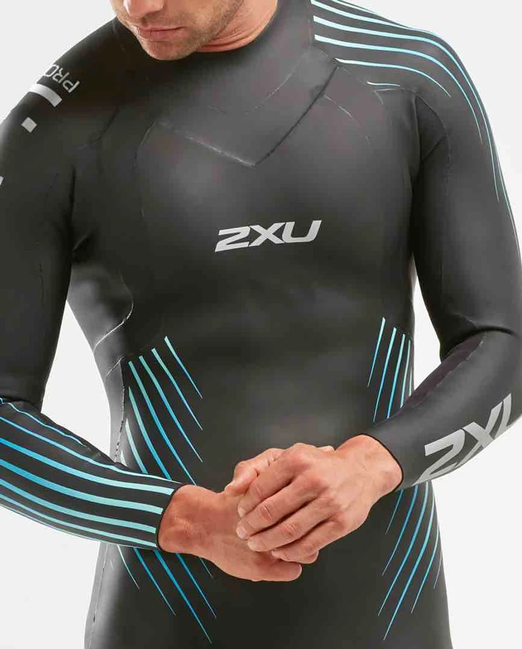 2XU - P:1 Propel Wetsuit - Men's - Black/Blue Ombre - Ex-Rental Two Hire - Image 5