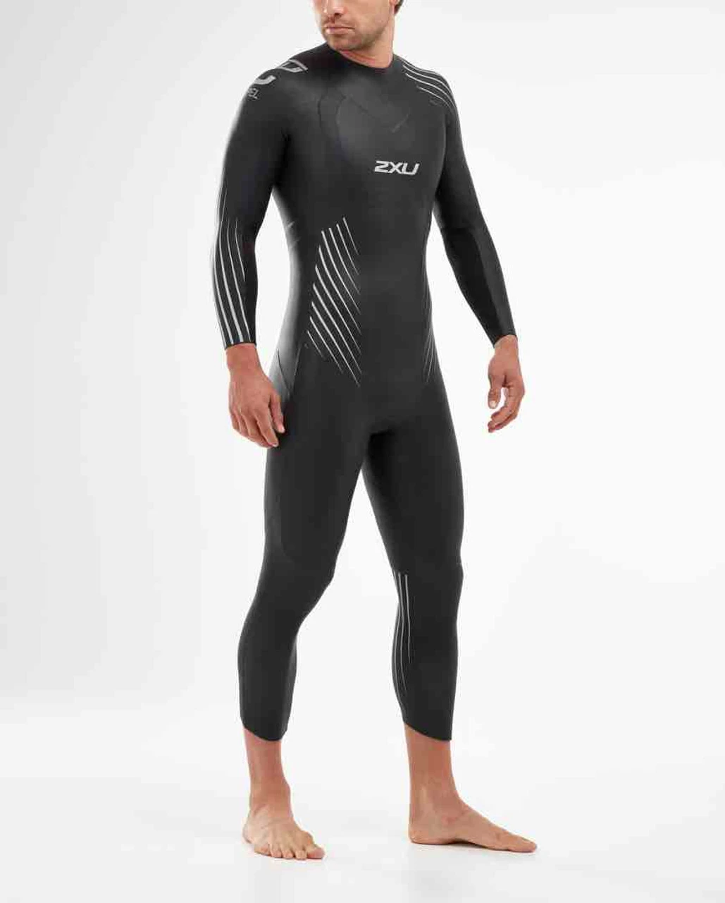 2XU - P:1 Propel Men's Wetsuit - Black/Silver Shadow - Ex-Rental, One Hire