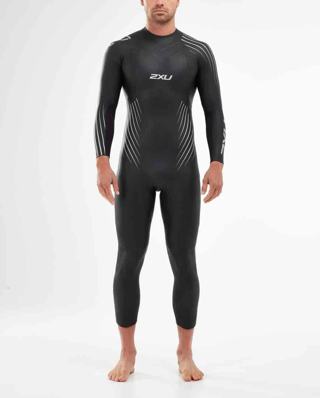 2XU - P:1 Propel Men's Wetsuit - Black/Silver Shadow - Ex-Rental, Two Hires - Image 3