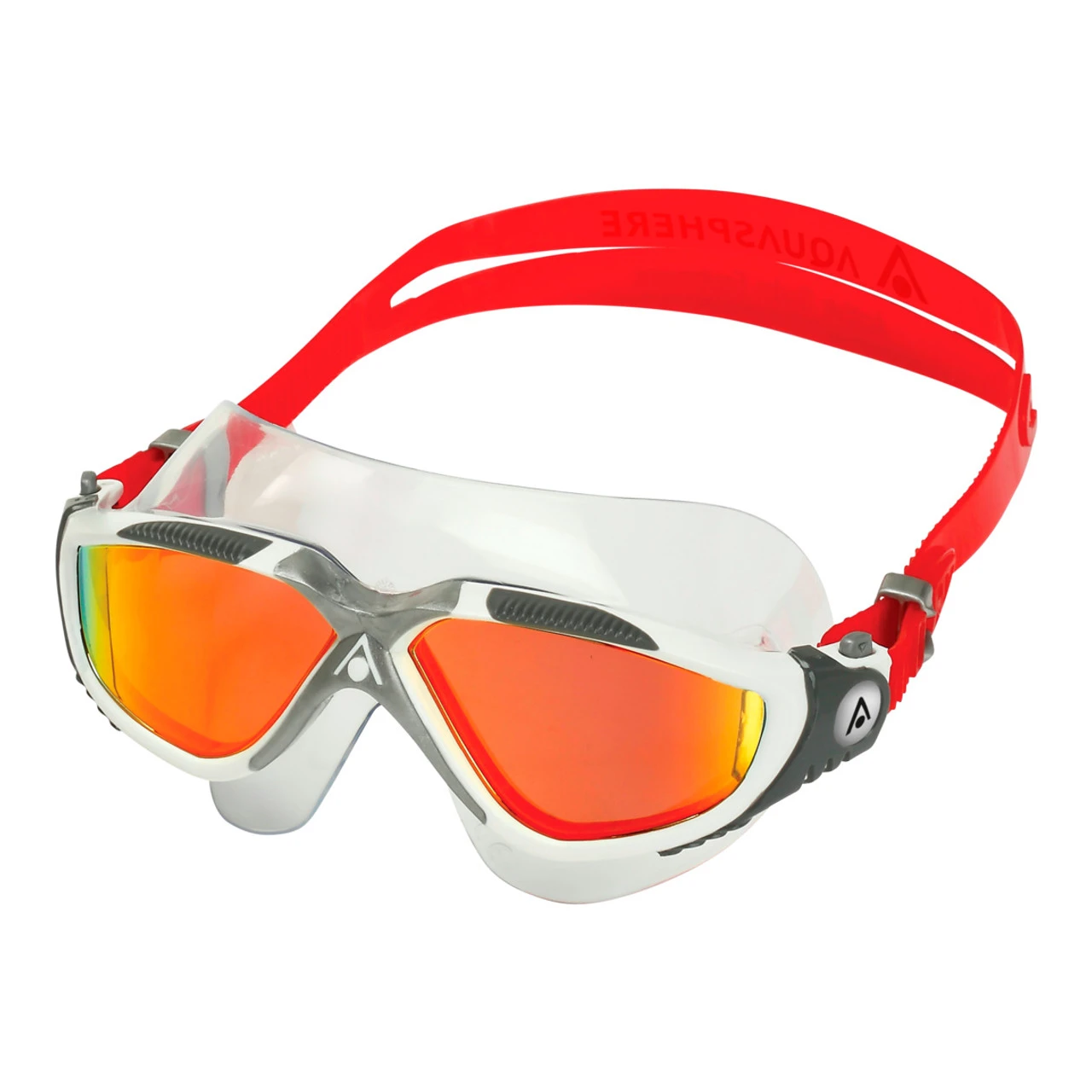 Aquasphere - Vista Goggles - White/Silver Mirror Red Lens - Image 2
