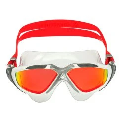 Aquasphere - Vista Goggles - White/Silver Mirror Red Lens