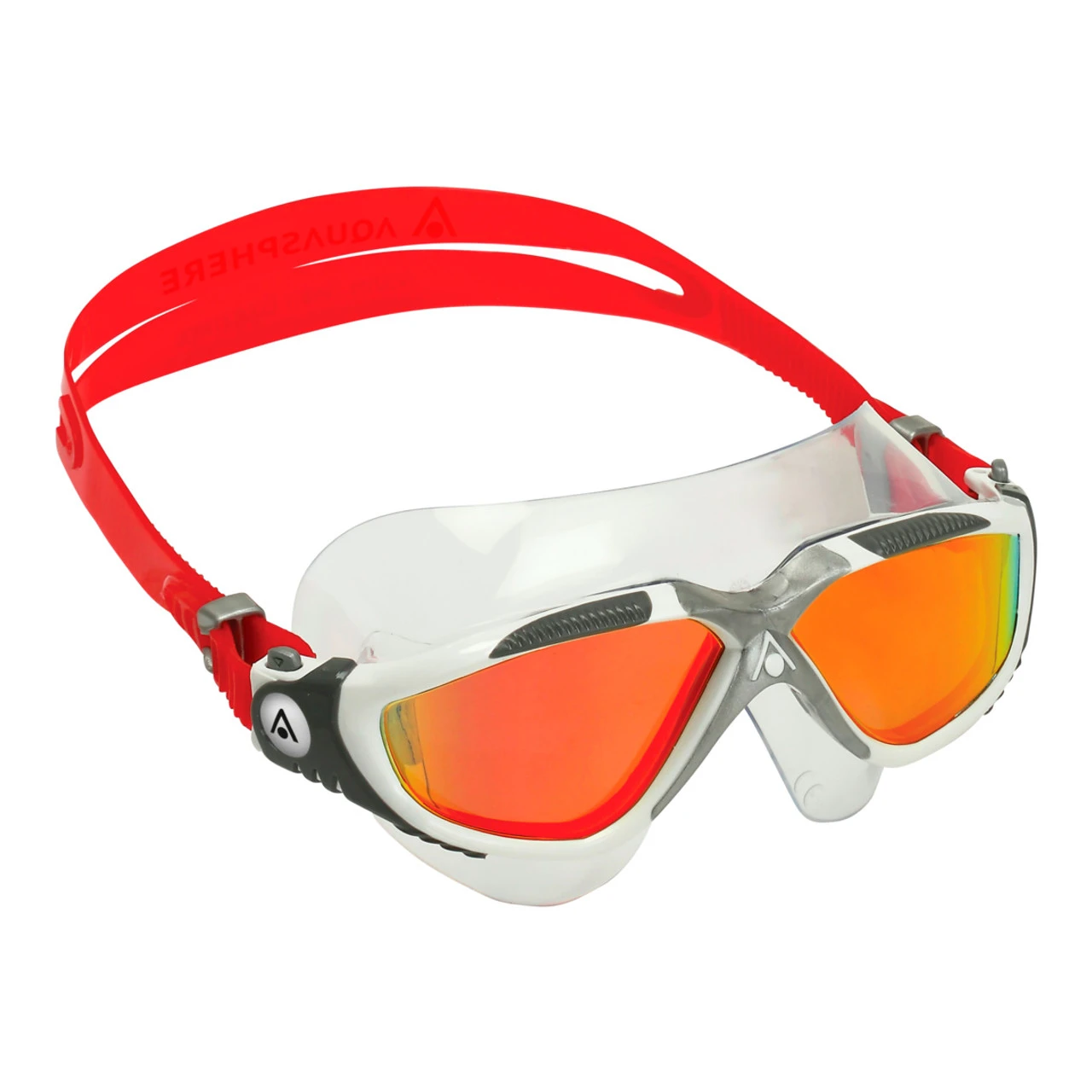 Aquasphere - Vista Goggles - White/Silver Mirror Red Lens - Image 5