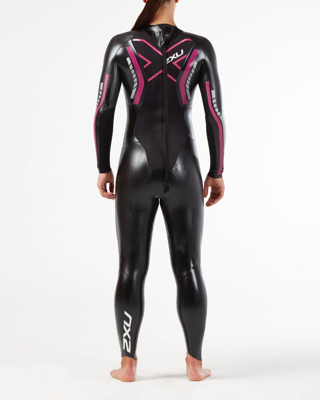 2XU - Women's P:1 Propel Wetsuit - Black/Pink Peacock - Ex-Rental 2 Hire - Image 6
