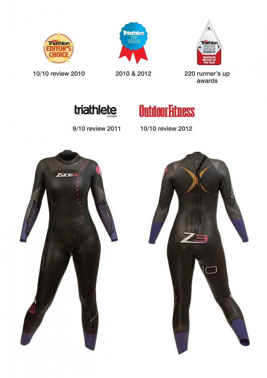 Zone 3 Zone3 Women's Aspire Wetsuit - Ex Rental - One Hire - Image 2