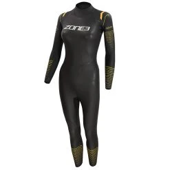 Zone 3 Zone3 - Thermal Aspect Breaststroke Wetsuit - Women's - Black/Orange/Yellow