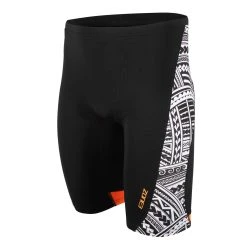 Zone 3 Zone3 - Kona Men's Tribal Print Speed Jammers - Black/White/Orange - 2023