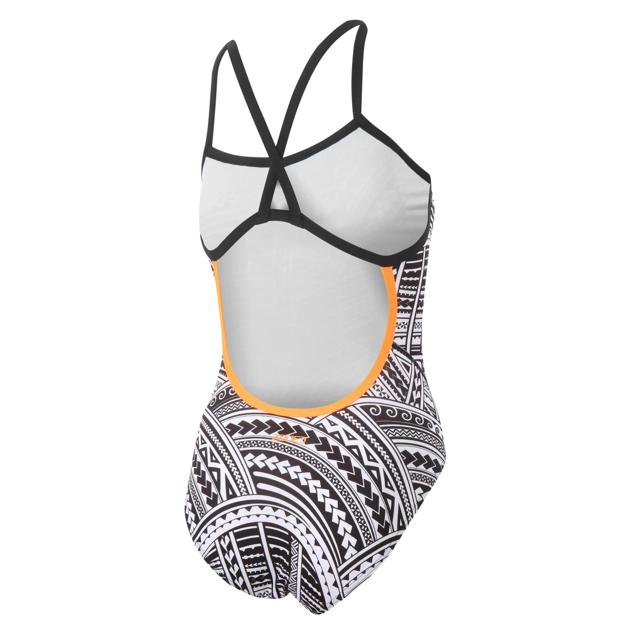 Zone 3 Zone3 - Kona Women's Speed Strap Back Costume - Tribal Print, Black/White/Orange - 2023 - Image 2