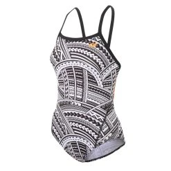 Zone 3 Zone3 - Kona Women's Speed Strap Back Costume - Tribal Print, Black/White/Orange - 2023