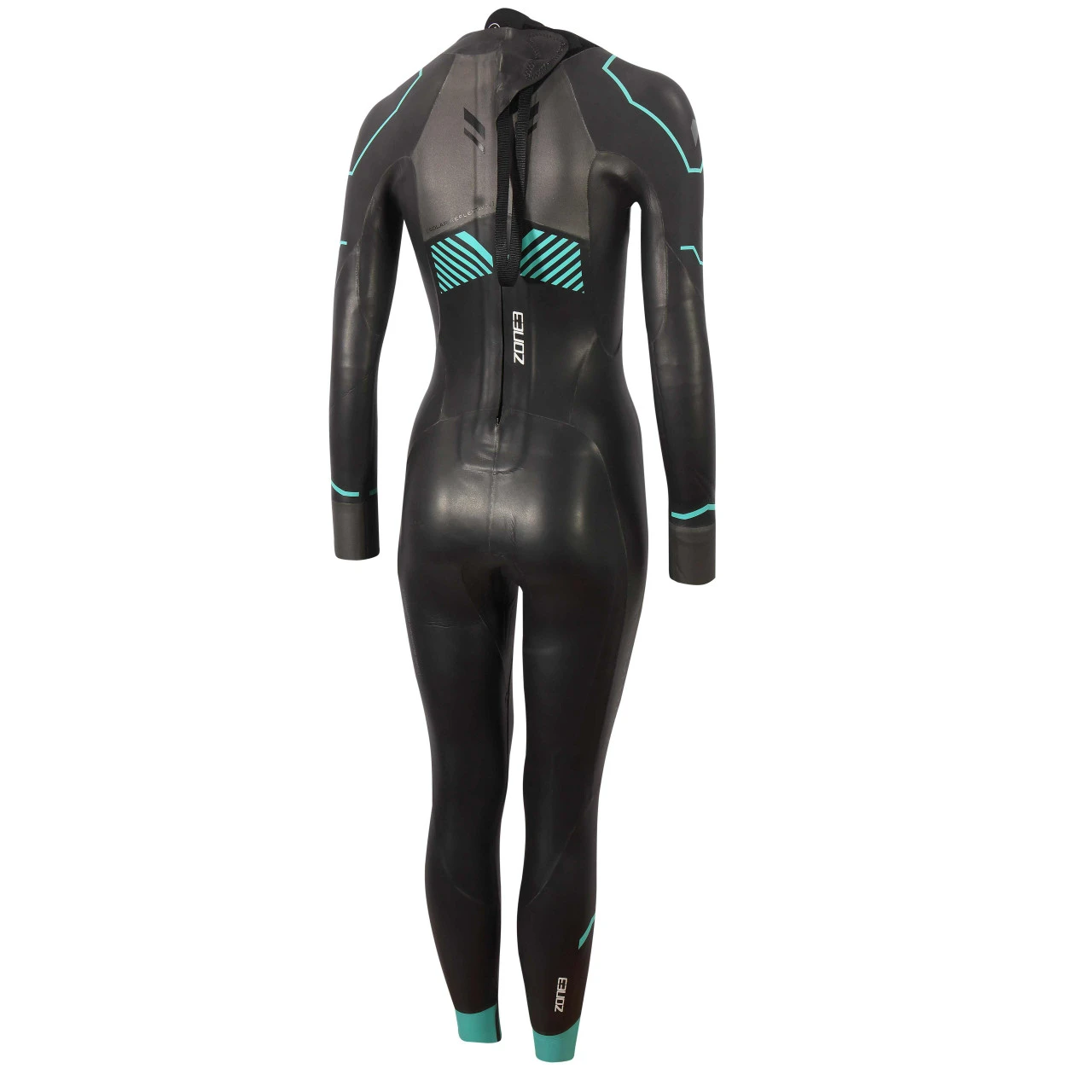 Zone 3 Zone3 - Women's Advance Wetsuit - Black/Turquoise/Gunmetal - Ex-Rental 1 Hire - 2023 - Image 4