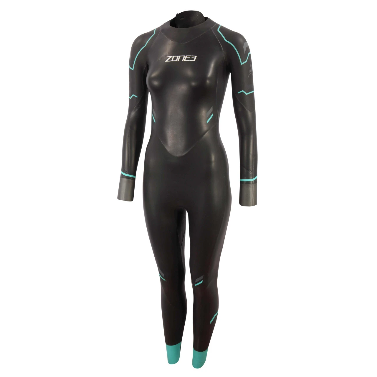 Zone 3 Zone3 - Women's Advance Wetsuit - Black/Turquoise/Gunmetal - 2023 - Image 3