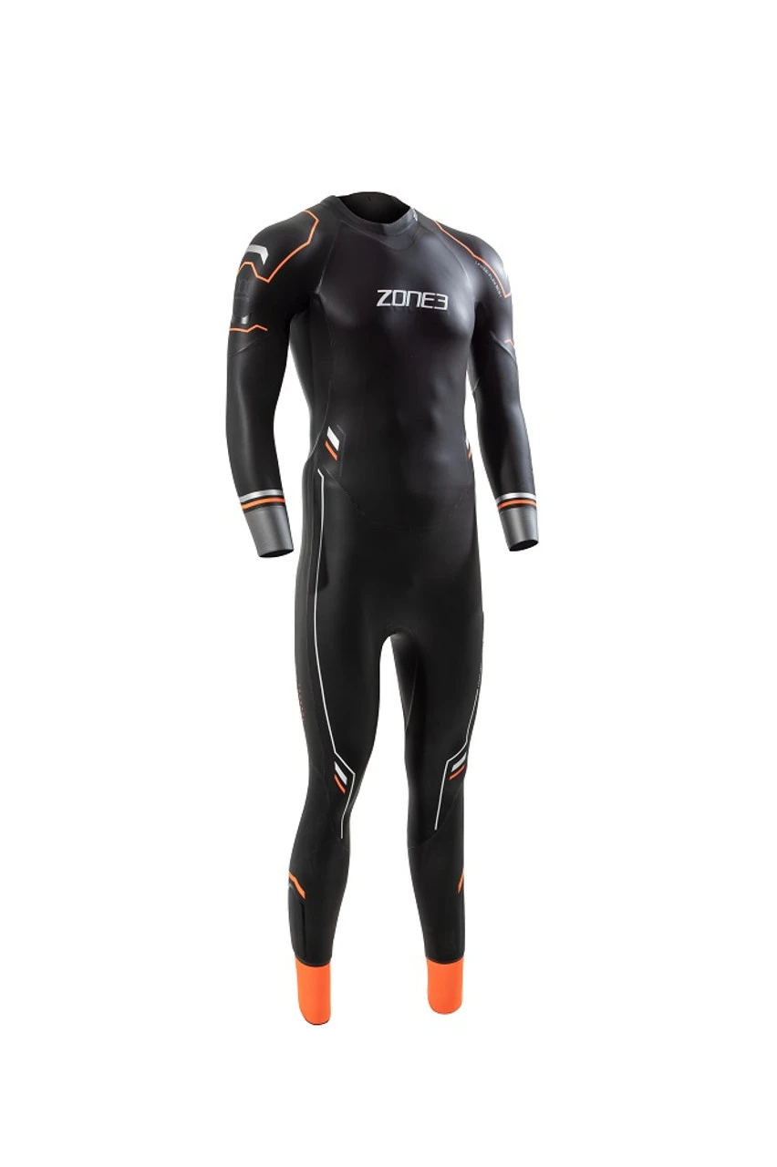 Zone 3 Zone3 - Aspire Thermal Wetsuit - Men's - Black/Orange - 2023